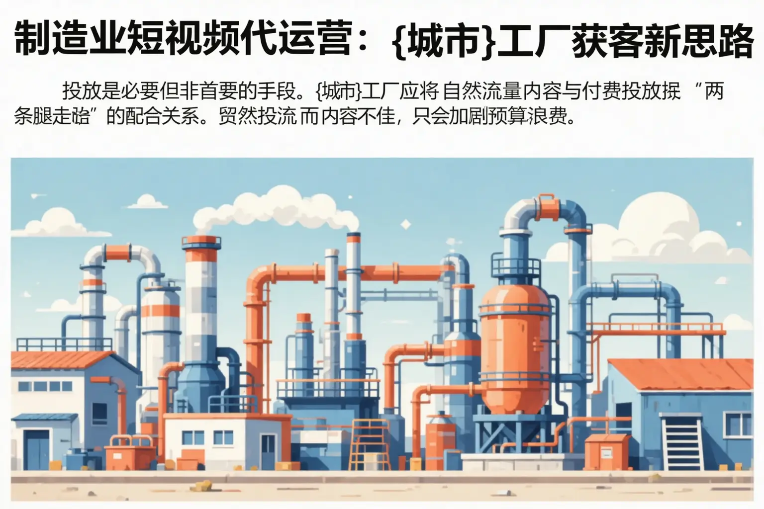 制造业短视频代运营：和平工厂获客新思路